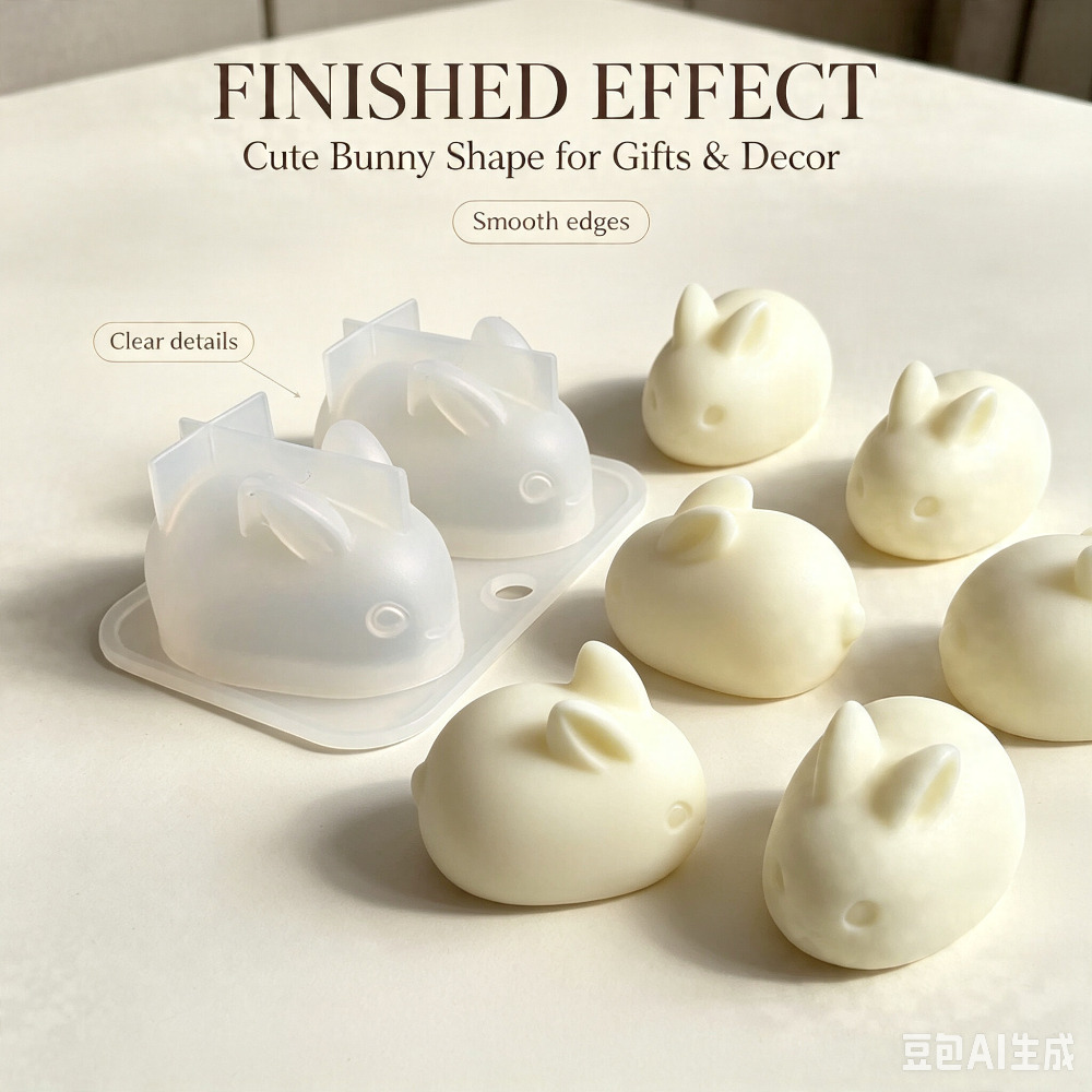 Soap Making Instructions - Moule en silicone 3D mini lapin