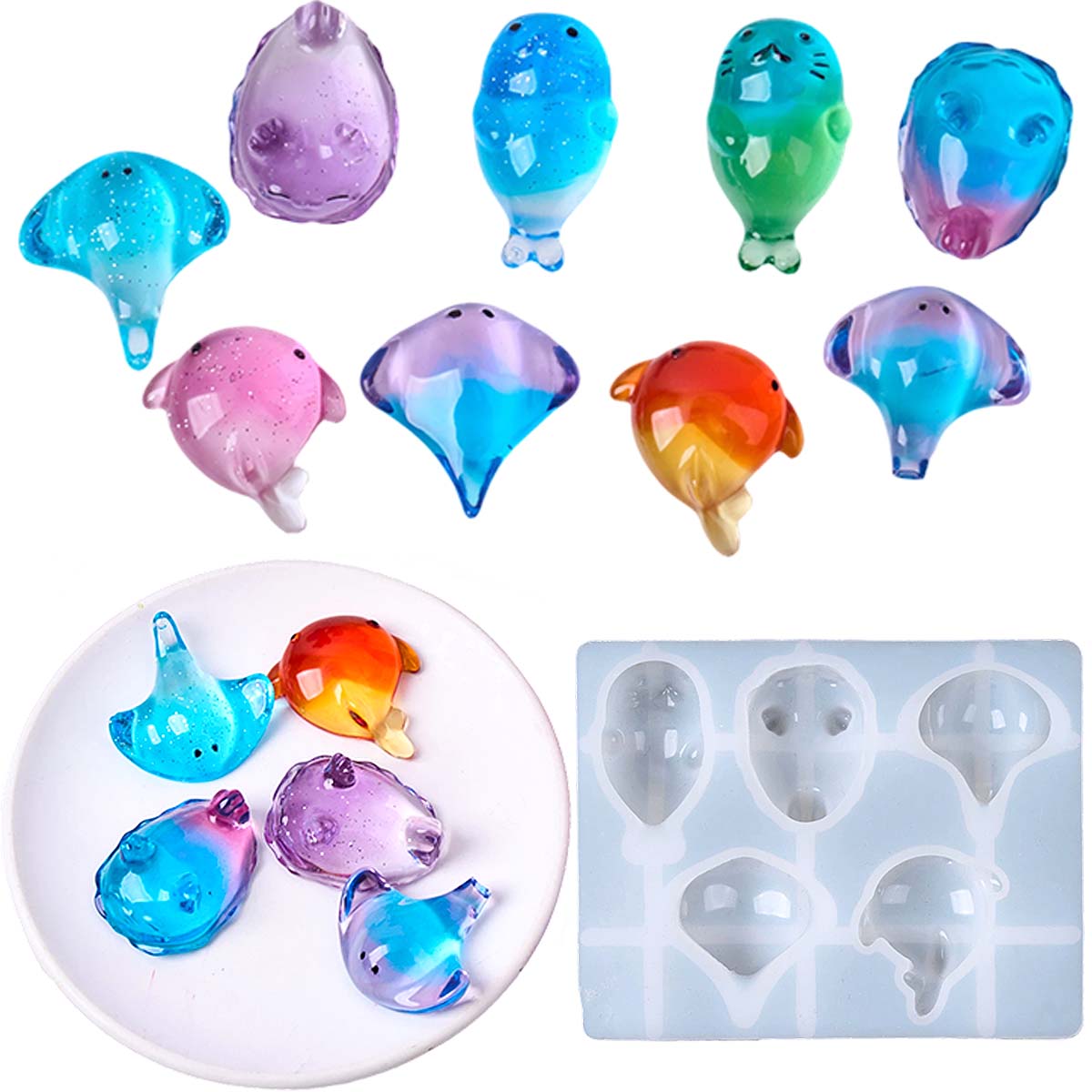 Soap Making Gifts - Moule en silicone 3D Kawaii Raie